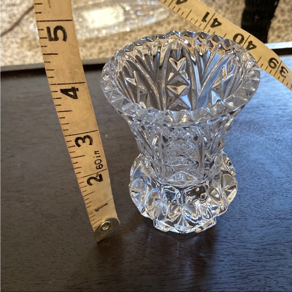 Princess House Clear Crystal Vase new